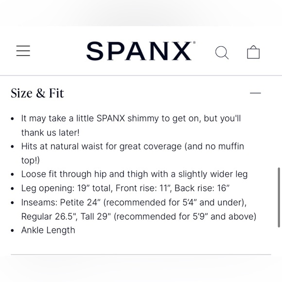 SPANX® Stretch Twill Cropped Pant Cedar Size Large - Picture 3 of 14